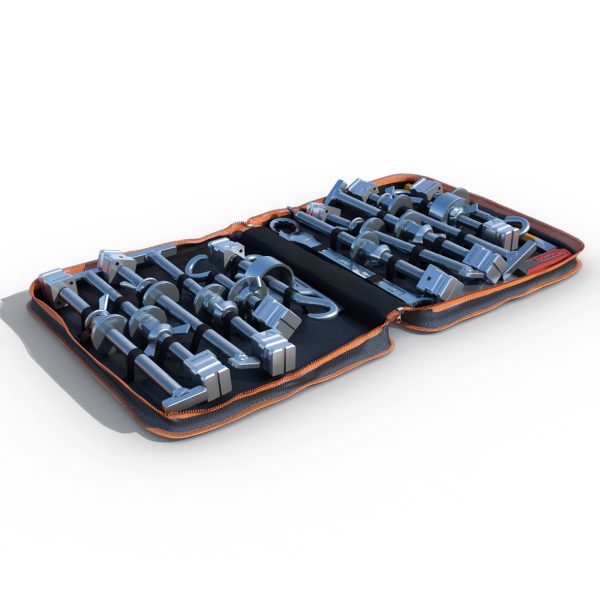 V Keys for manhole cover lifting with secure clamping