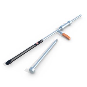 Impact manhole cover unlocking tool