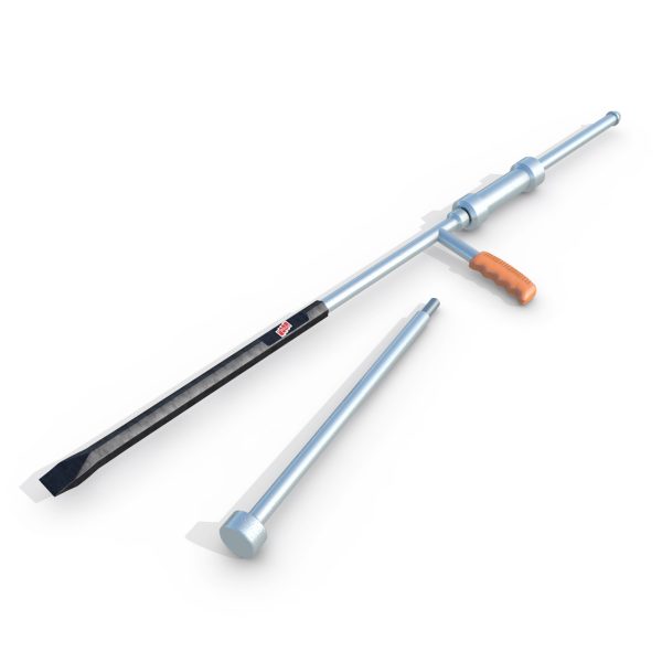 Impact manhole cover unlocking tool