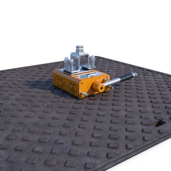 Neodymium magnet for manhole cover lifting