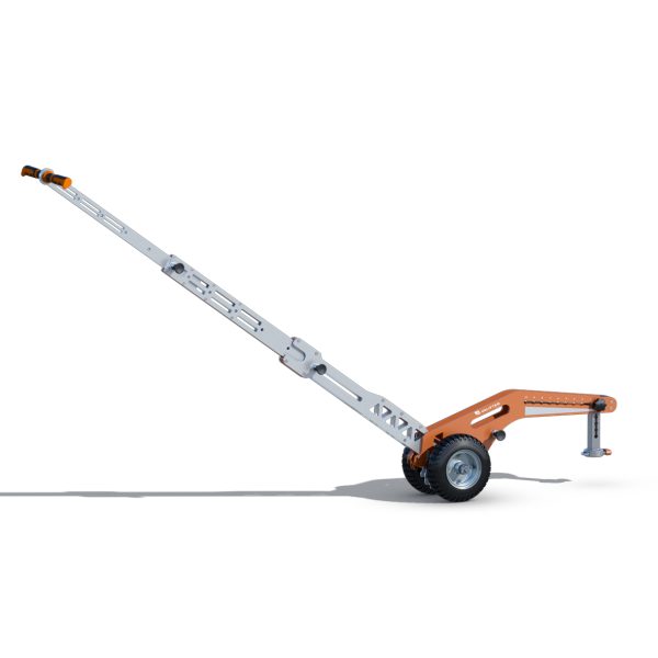 Hybrid manhole cover lifter for single operator use